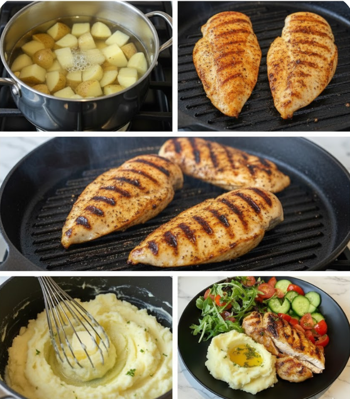 Grilled Chicken & Mash Plate