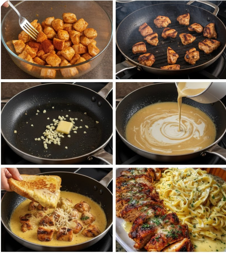 Grilled Chicken Bites with Creamy Garlic Sauce