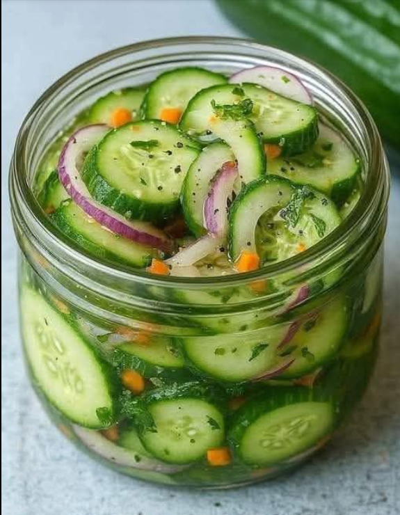 Fresh Pickled Cucumber Salad