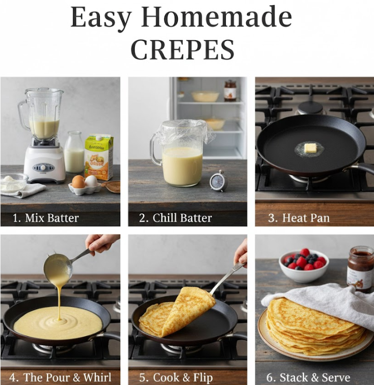 Easy Homemade Crepes