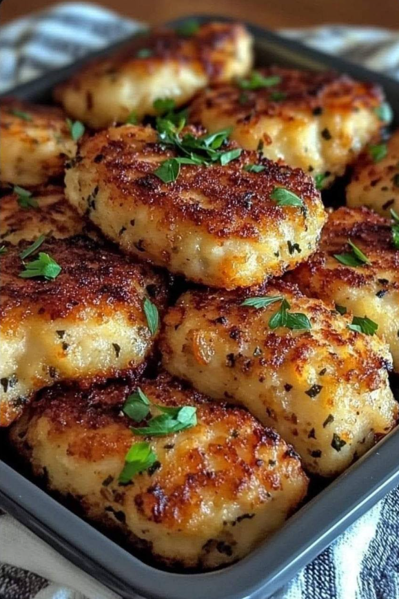 crispy chicken fritters