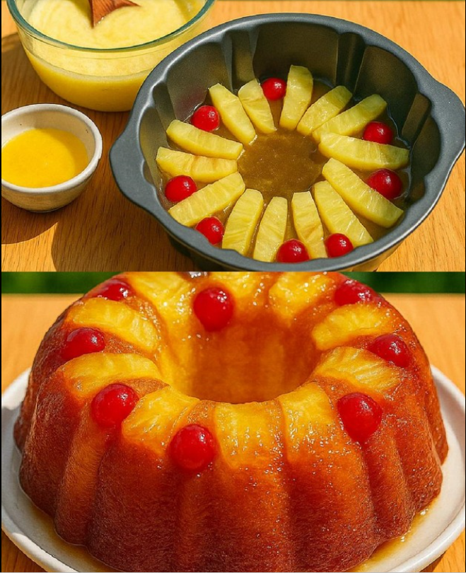 Pineapple Upside Down Bundt Cake
