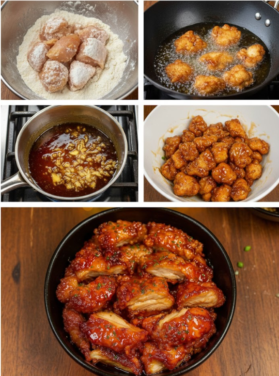 Crispy Honey Garlic Chicken