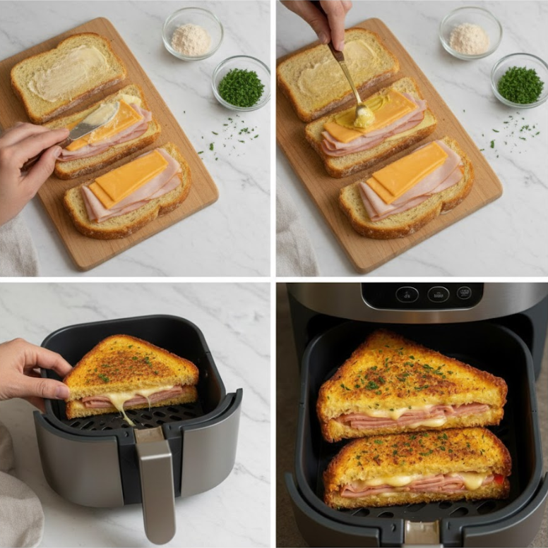 Air Fryer Grilled Ham