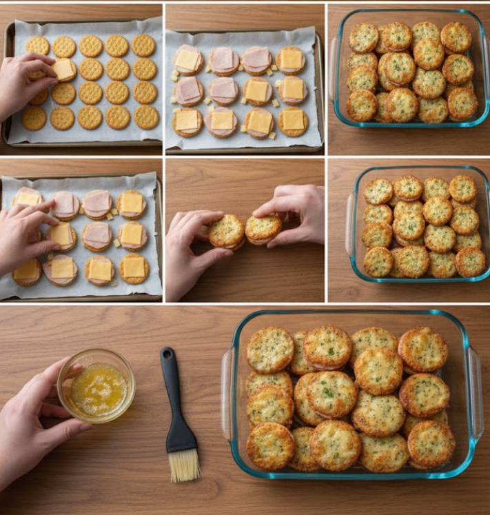 Ritz Cracker Party Sandwiches