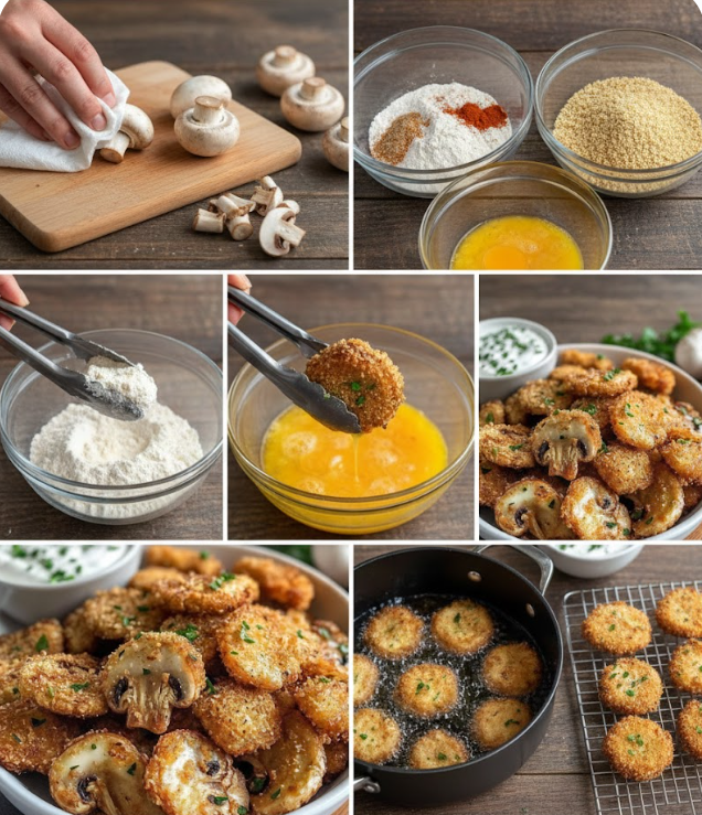 Crispy Fried Mushrooms Recipe