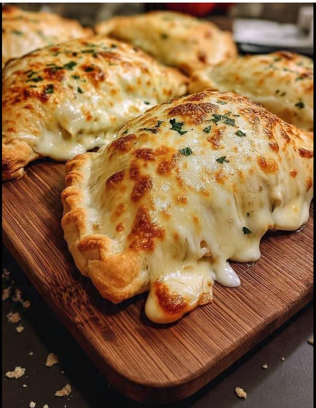 Baked Chicken Alfredo Calzones