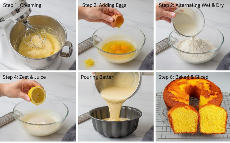 Lemon Cream Pound Cake