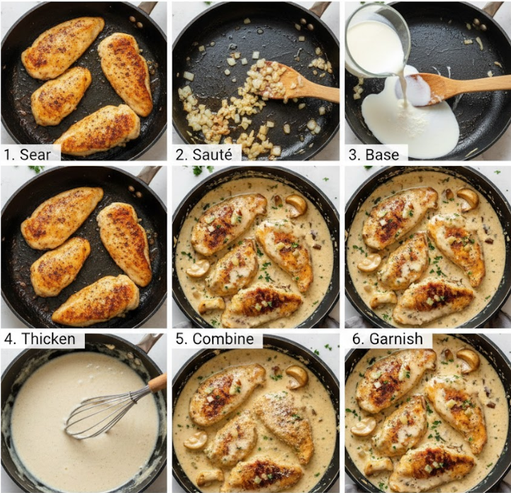 Creamy garlic chicken without heavy cream