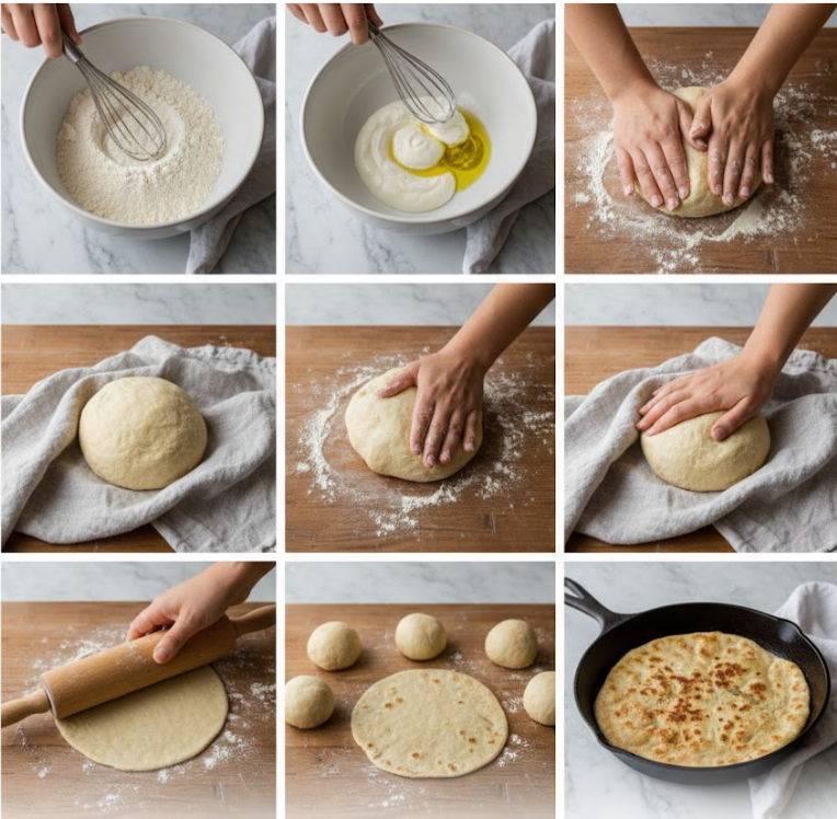 soft flatbread recipe without yeast