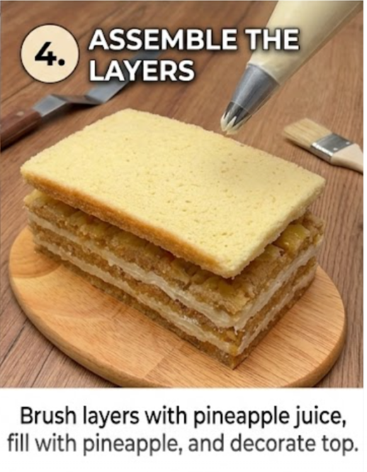 Creamy pineapple dessert
