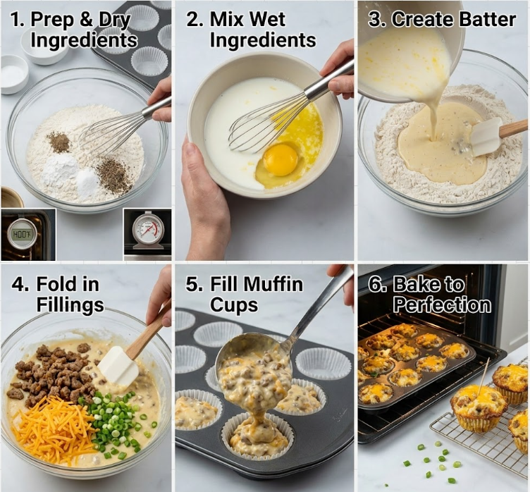 savory muffins packed
