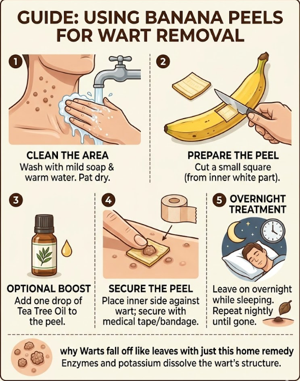 Warts fall off like leaves with just this home remedy